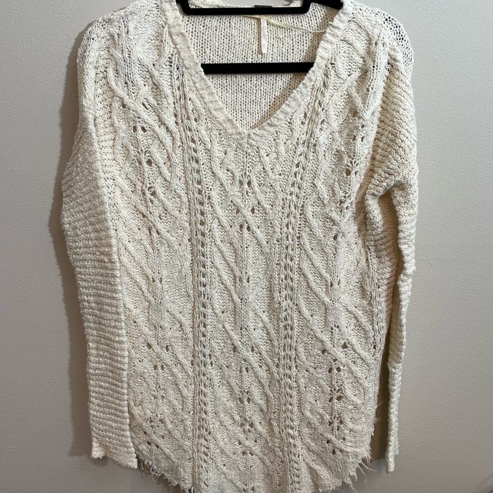Free People White Kniwwear
